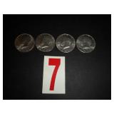 Lot of 4 - 1974 D Kennedy Half Dollars