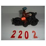 Cast iron Motorcycle Rider