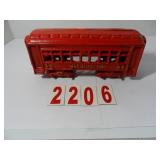Cast Iron Red Train Car