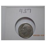 1959 D AU Roosevelt Silver Dime