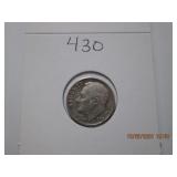 1954 AU Roosevelt Silver Dime