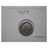 1958 D AU Roosevelt Silver Dime