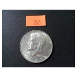 1967 40% Silver JFK Half Dollar= AU