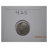 1959 AU Roosevelt Silver Dime