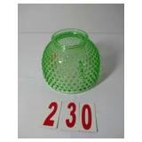 Green Glass Candle lid