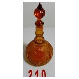 Vintage Tiarra Amber Glass Decanter