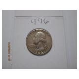 1964 AU Washington Silver Quarter