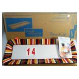 2018 Striped Rectangle Platter