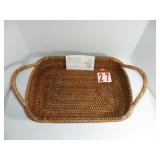 2147 Woven Rectangle Serving Tray