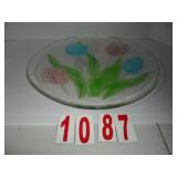 L.E. Smith 1490P Tulip Platter 13'