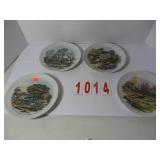 Currier & Ives Collector Plates - Set of 4
