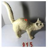 White Cat Ceramic Statue