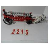 Cast Iron Horse drawn Fire Engine