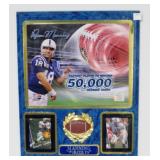 Colts Payton Manning Plaque