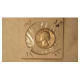 1963 Washington Silver Quarter - VF40