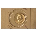 1964 Washington Silver Quarter - MS60