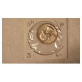 1964 Washington Silver Quarter - AU