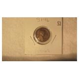 1916 S Lincoln Penny - VG8