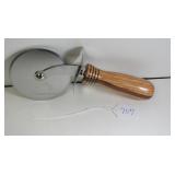 Handcrafted Pizza Cutter -Wood Handle