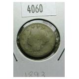 1893 Liberty Head V Nickel G4 Condition