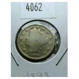 1898 Liberty Head V Nickel G4 Condition