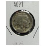 1915 Buffalo Nickel VG8 Condition