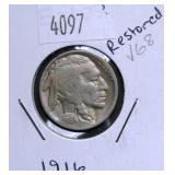 1916 Buffalo Nickel VG8 Condition