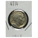 1918 Buffalo Nickel VG8 Condition