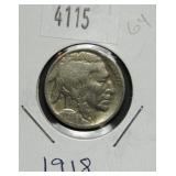 1918 Buffalo Nickel G4 Condition