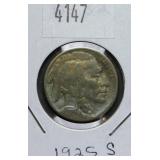 1925 S Buffalo Nickel VG8 Condition