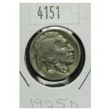 1925 D Buffalo Nickel G4 Condition
