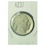 1919 S Buffalo Nickel G4 Condition