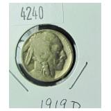 1919 D Buffalo Nickel G4 Condition
