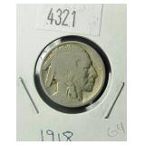 1918 Buffalo Nickel G4 Condition
