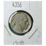 1918 Buffalo Nickel VG8 Condition