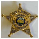 MARION CO.IND HONORARY SHERIFF BADGE