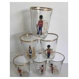 1950ï¿½S SET OF 6 ROYAL GUARDSMAN SHOT GLASSES
