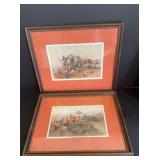 2-RUSSELL WESTERN REPRINTS IN MATTED FRAMES
