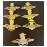 7-BRASS PINEAPPLE DRAWER PULLS