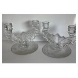 TIFFIN FRANCISCAN PRISCILLA CANDLESTICKS