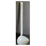 GRAY GRANITEWARE TASTING SPOON/LADLE