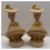 VTG CHALKWARE 1940ï¿½S BOOKENDS