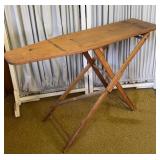 EARLY WOODEN IRONING BIARD