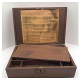 SMALL WALNUT WRITERS FIELD DESK