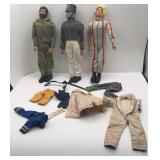 3-VTG G.I.JOES-AS-IS W/ACCESSORIES