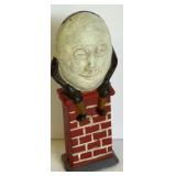 CAST IRON HUMPTY DUMPTY BANK 1970ï¿½S
