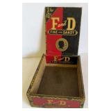 VTG FINE AND DANDY CIGARETTE BOX