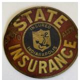 STATE INSURANCE LICENSE PLATE BADGE