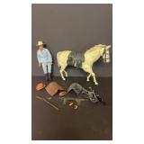 LONE RANGER FIGURE AND HORSE