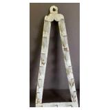 GRAY GRANITEWARE POT LID RACK